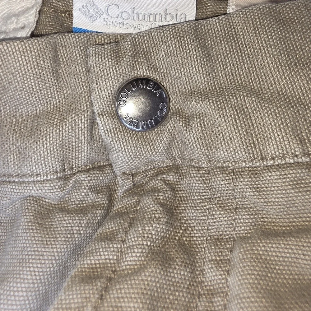 Columbia Men's Tan Cotton Canvas Utility Work Pants Carpenter 42x32 Gorpcore